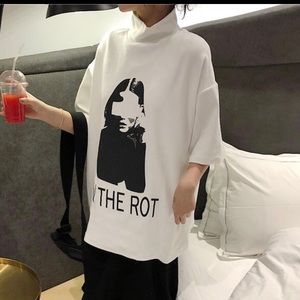 Turtleneck T- shirt Modal cotton